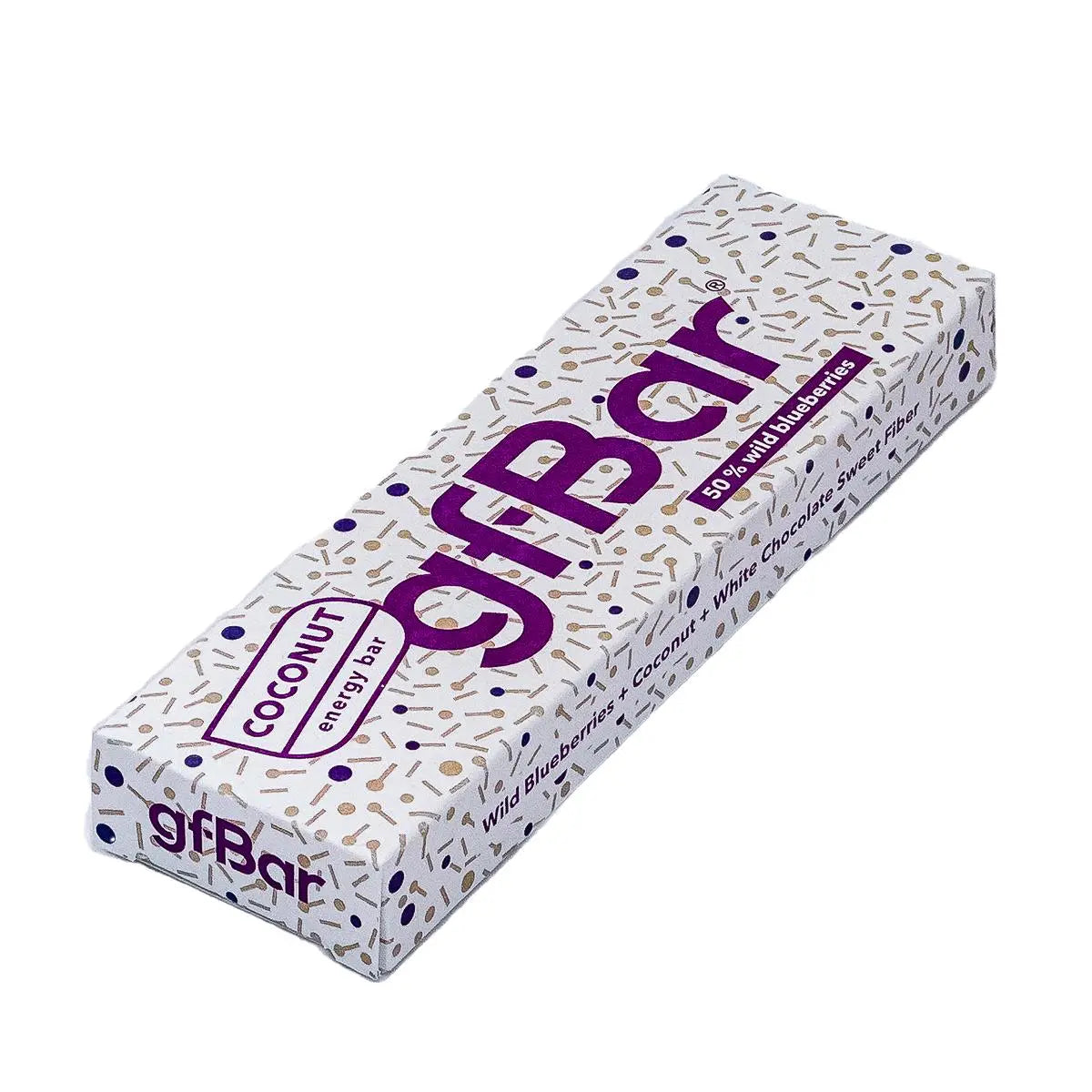 12x gfBar 3 COCONUT (Divoké borůvky + Bio kokos + Mléčná čokoláda Sweet Fibre) gfBar