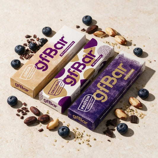 12x gfBar VEGAN (4x COCOA + 4x ORIGINAL + 4x PROTEIN) gfBar